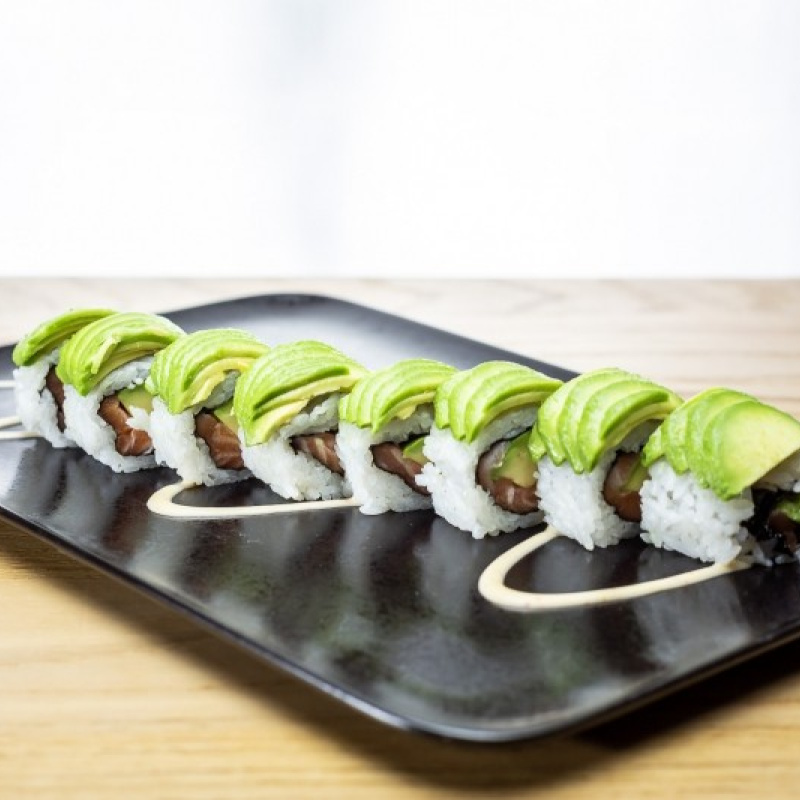 Dragon vert saumon avocat