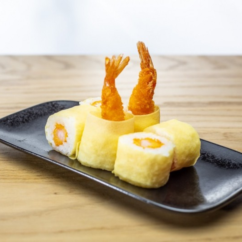 Yellow tempura crevette