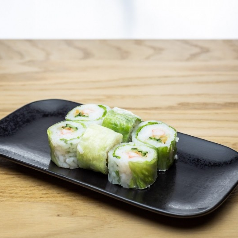 Spring crevette concombre menthe