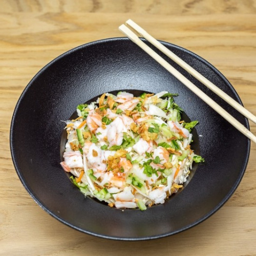 Salade crudités crevettes eby